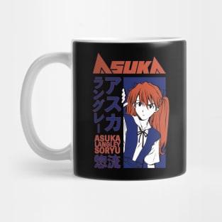 Asuka Langley Eva Japanese Aesthetics Red Blue Mug